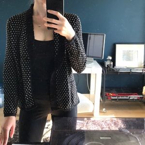 Armani Collezioni Polka Dot Cashmere Blend Sweater